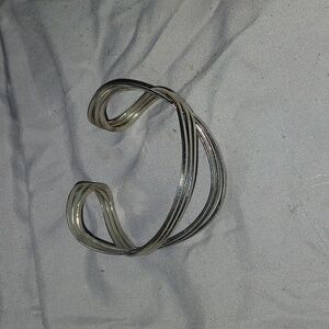 Silver bangle bracelet